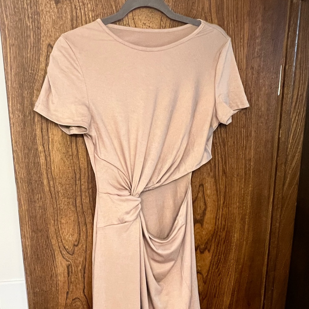 Twist front cut out dress